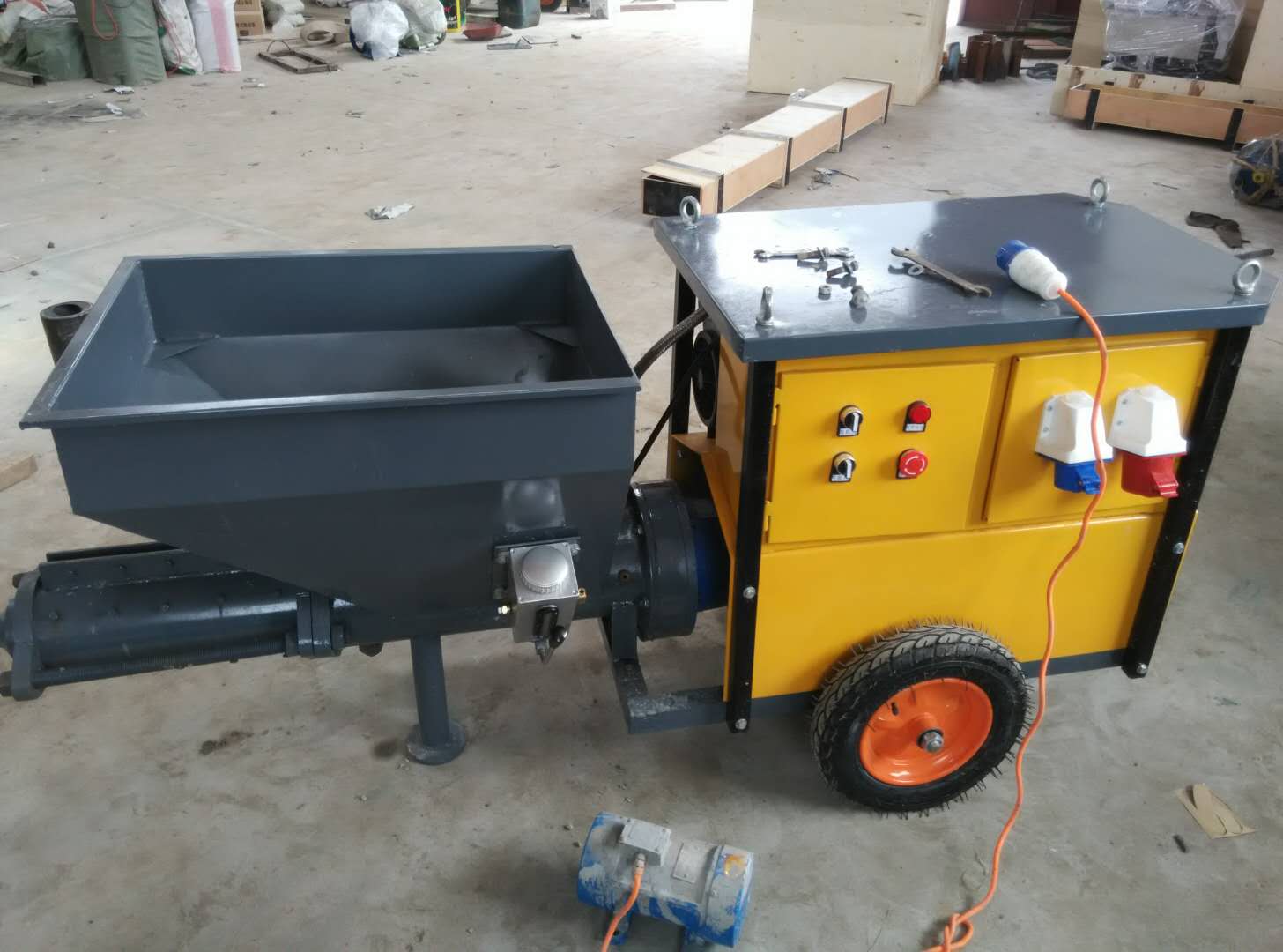 Cement spraying machine mortar pump for wall 