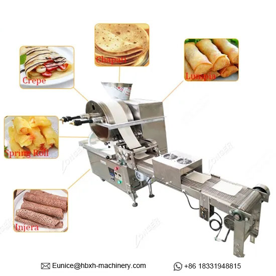 Samosa wrapper machine,Spring roll skin machine,spring rolls and samosa pastry machine 