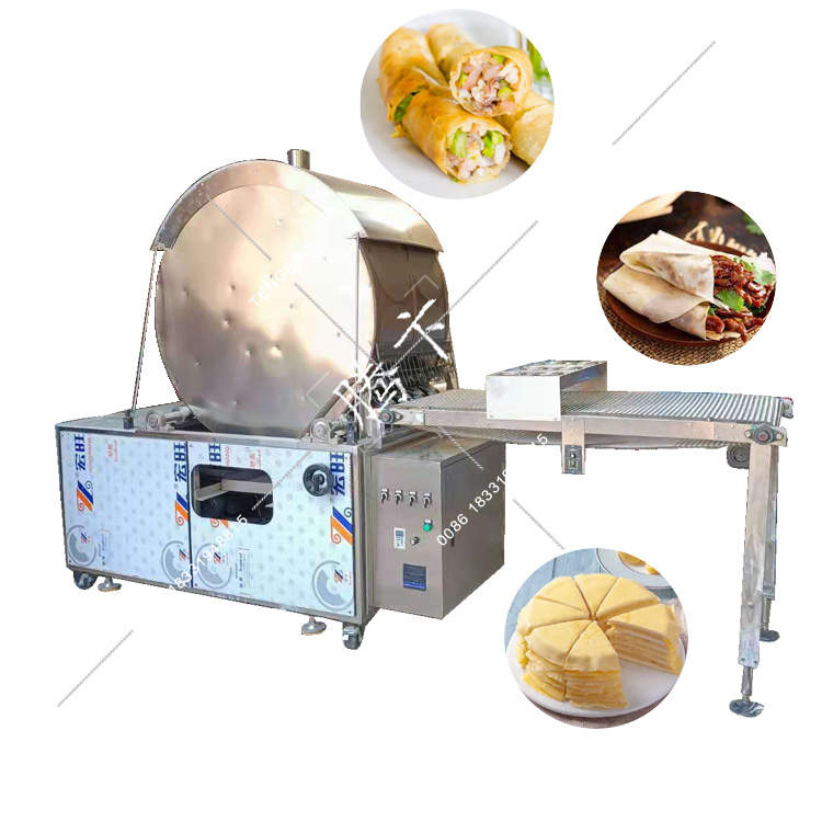 Automatically Filipino Chicken lumpia Shanghai wrapper machine,spring roll /crepe pastry sheet forming machine 