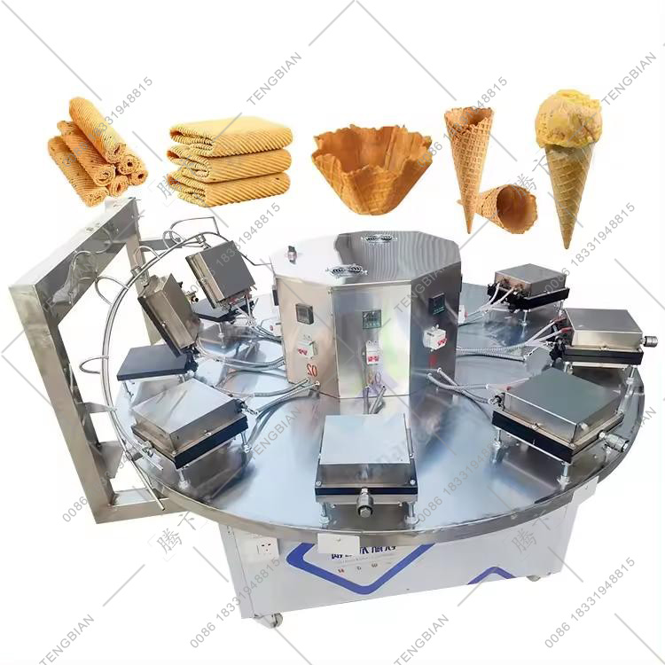 Crispy Egg Roll/Biscuit Roll Making Machine/ Ice Cream Cone Wafer Biscuit Machine 