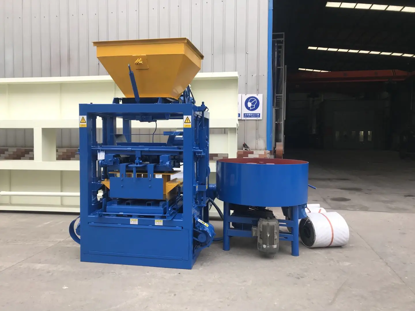 brick making machinery concrete block machine