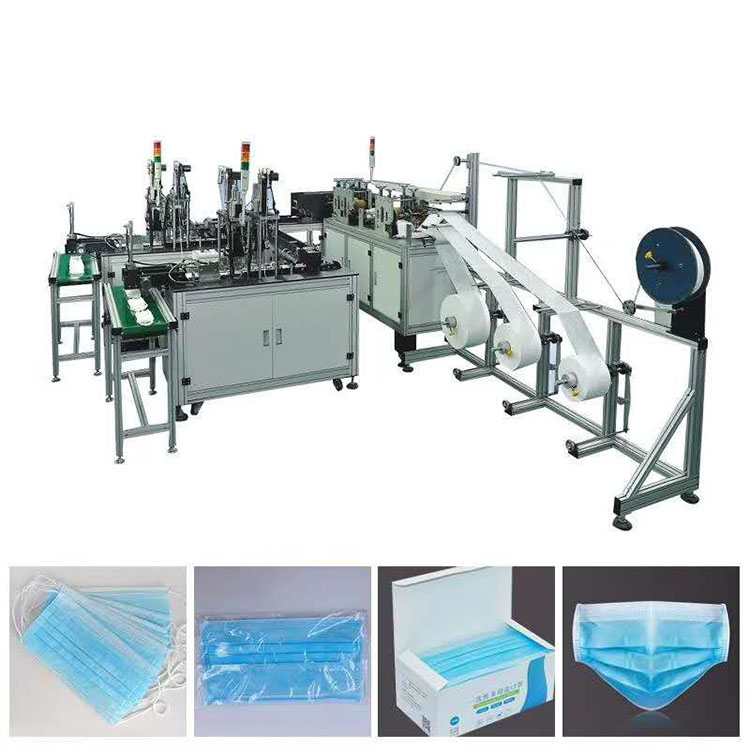 3 Ply Non Woven Folded Disposable Surgical Medical Face Mask Machine